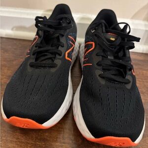New Balance Black and Orange Athletic Sneakers